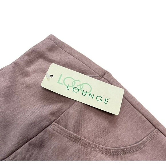 LOGO Lounge by Lori Goldstein Pull On Knit Crop Wide Leg Pants Beige Pockets 1X - Picture 3 of 11